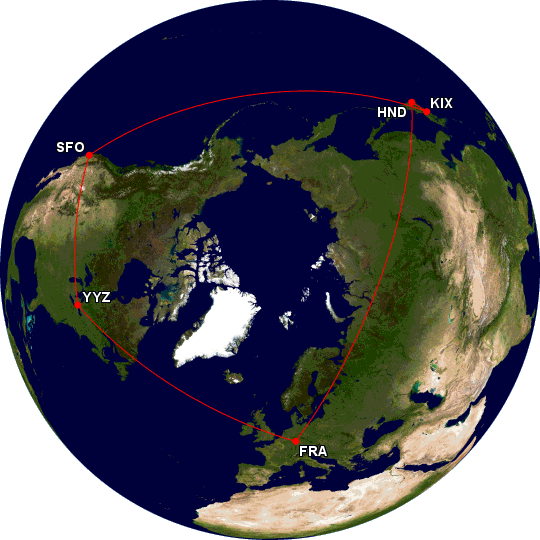 My first around-the-world (kinda) itinerary!